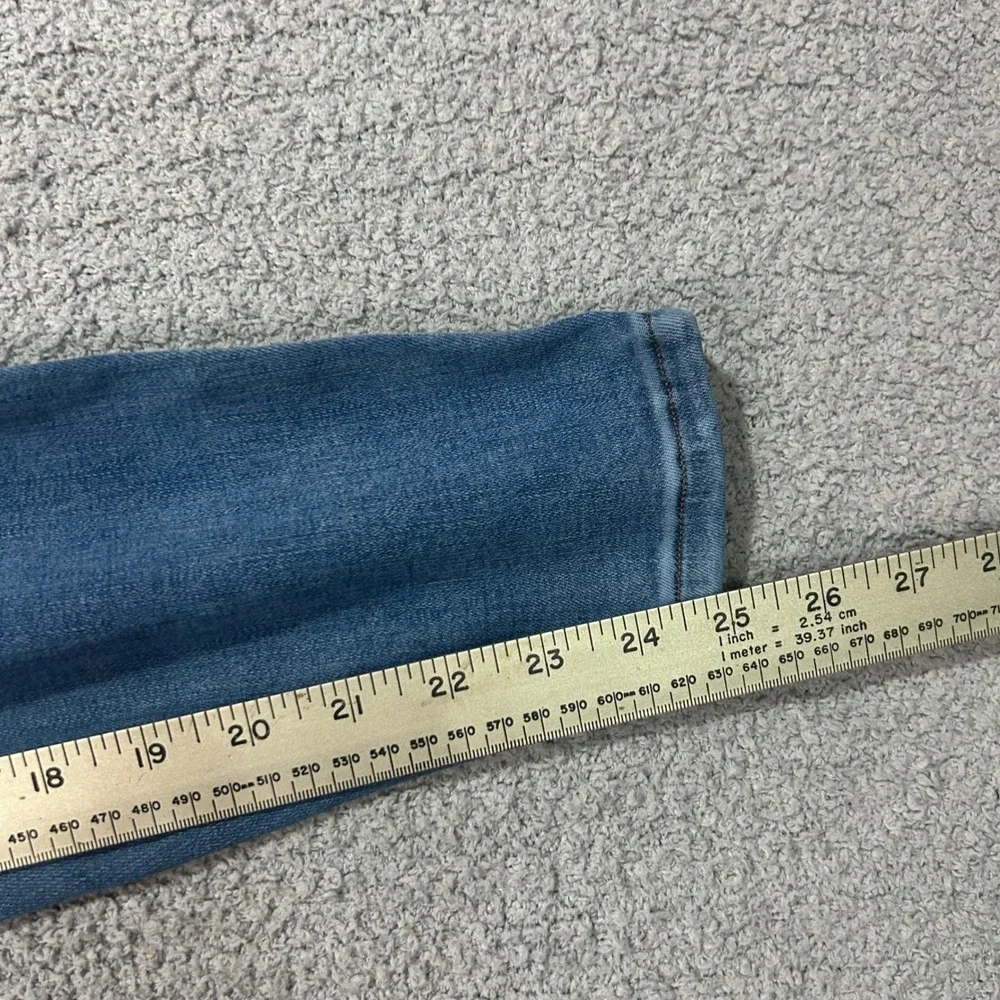 Spanx Jean-ish Ankle Skinny Leggings‎ Small Petite Blue Denim Shapewear Slimming